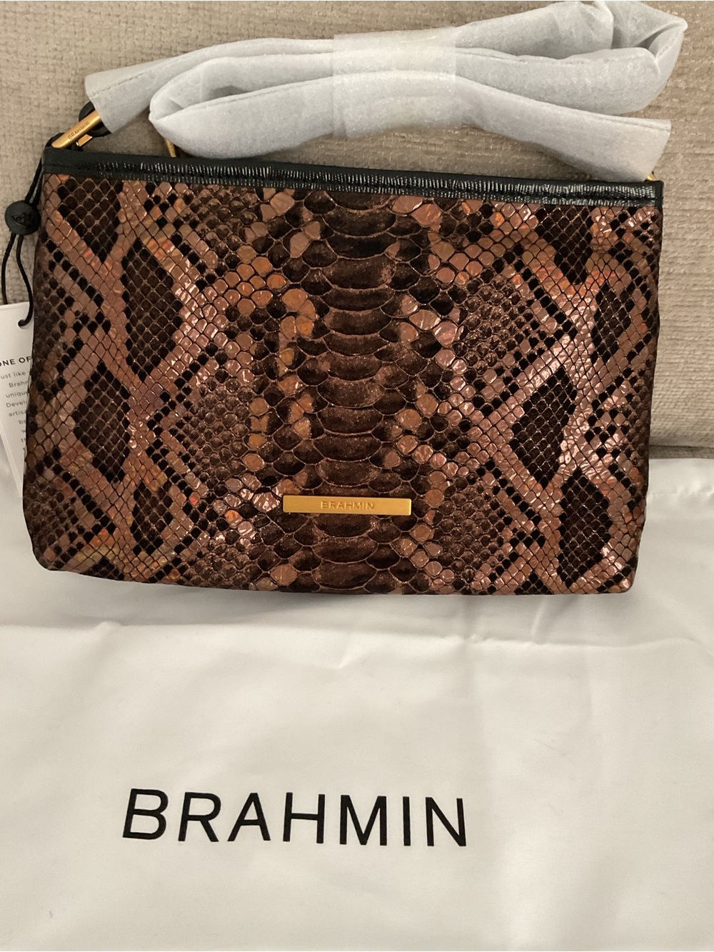 NWT Brahmin Lorelei Leather Crossbody Bag